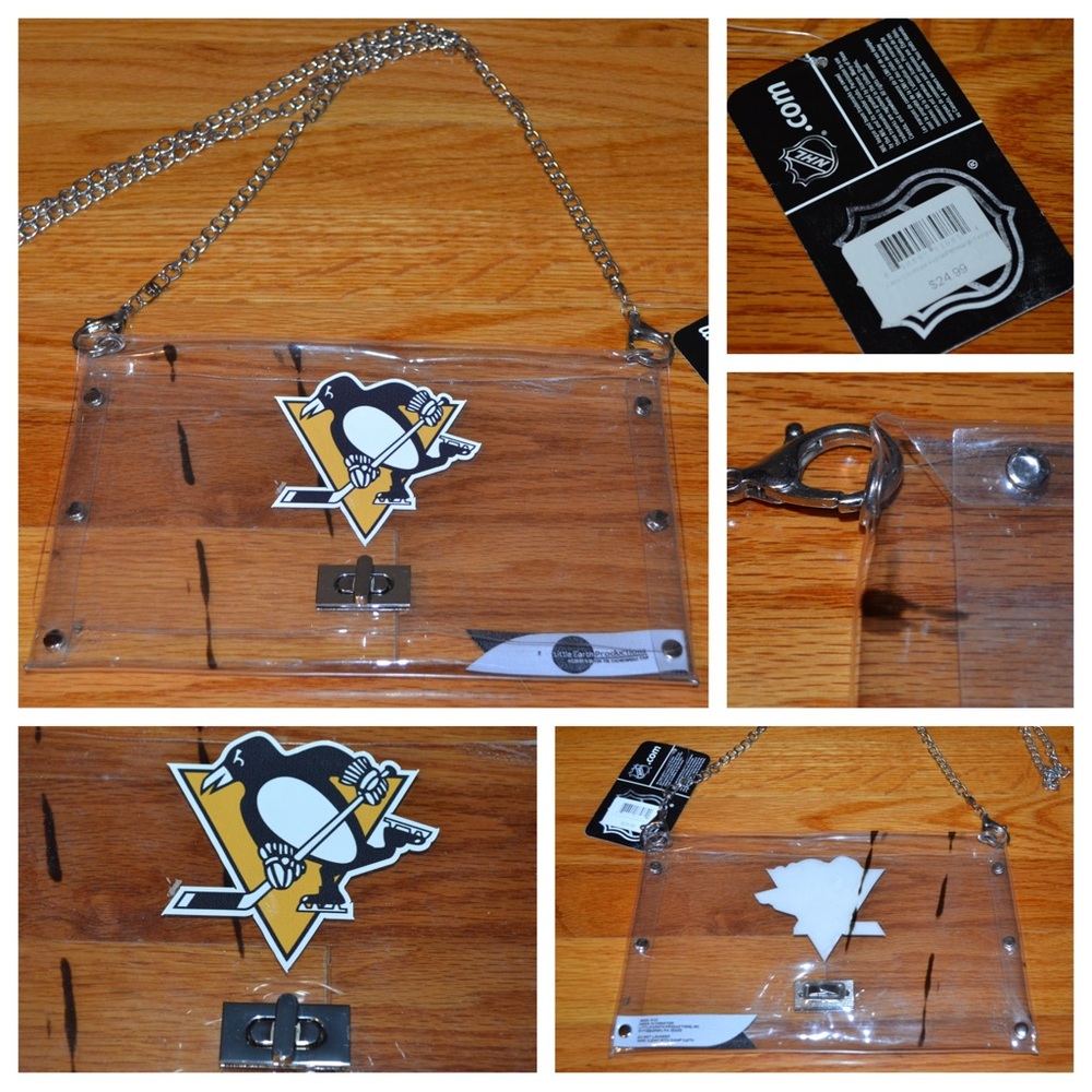 NHL Pittsburgh Penguins clear stadium purse - NEW
